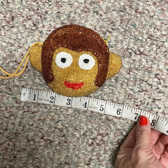 Beaded monkey head purse - Picture 7 of 7